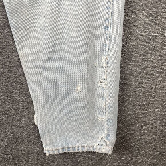 Levis 560 Mens Jeans 33X34 Baggy Distressed Faded Grunge Ripped Torn Trashed Y2K - Picture 8 of 16